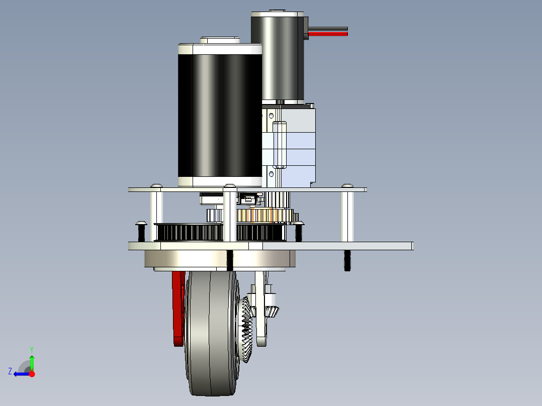 A3004232-自驱转向轮右视图