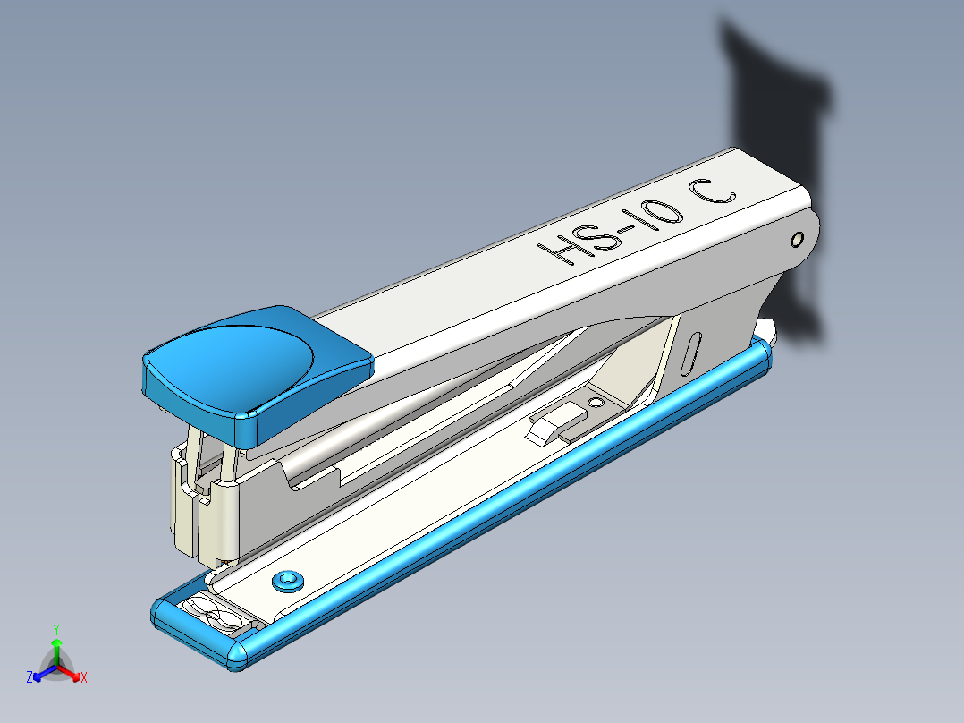 订书机(8)正等轴测图