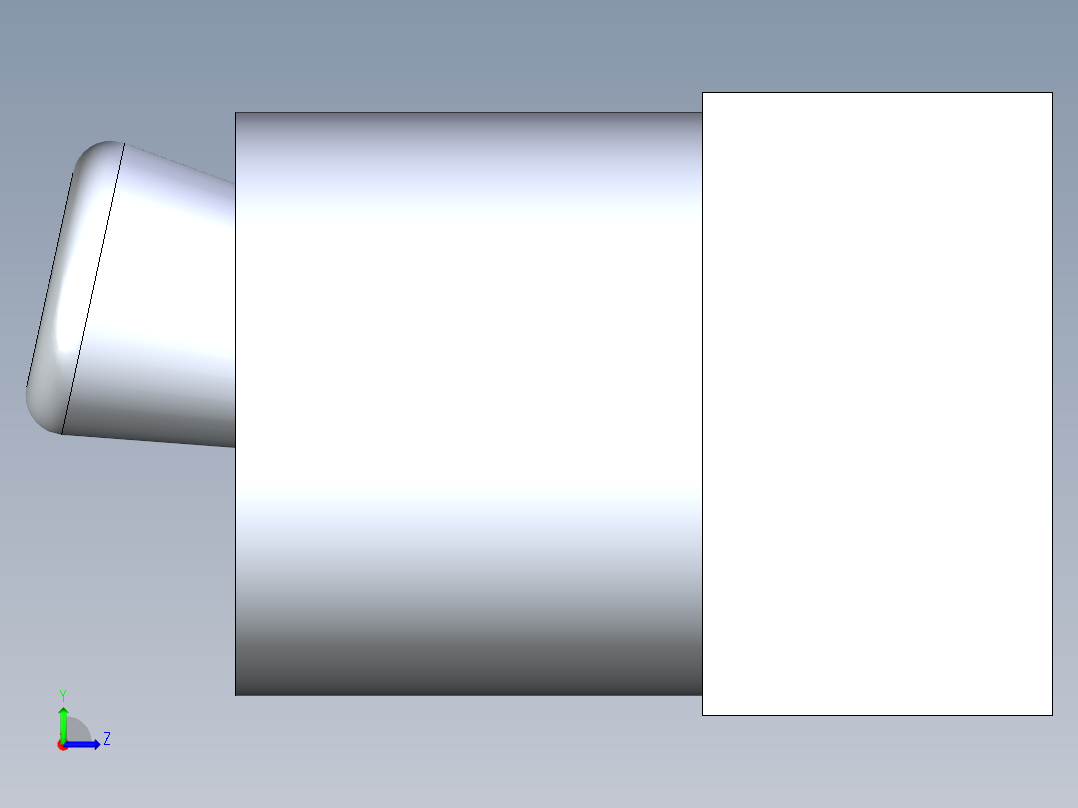 拨档开关左视图