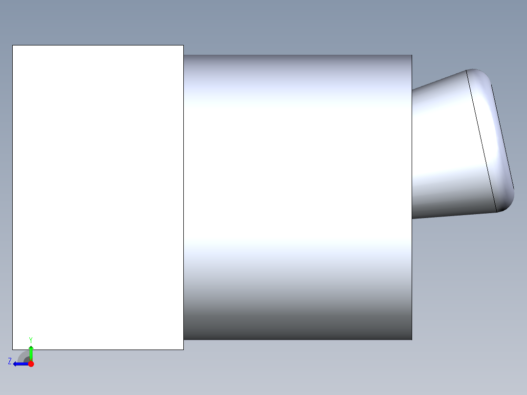 拨档开关右视图