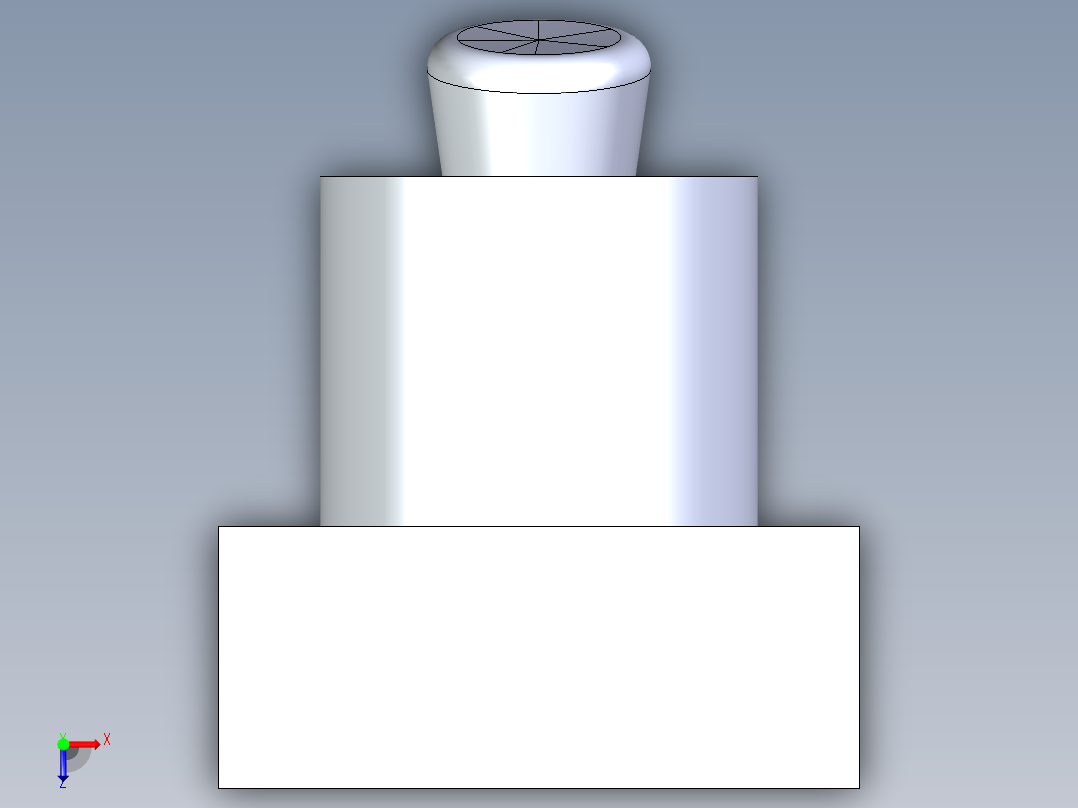拨档开关俯视图