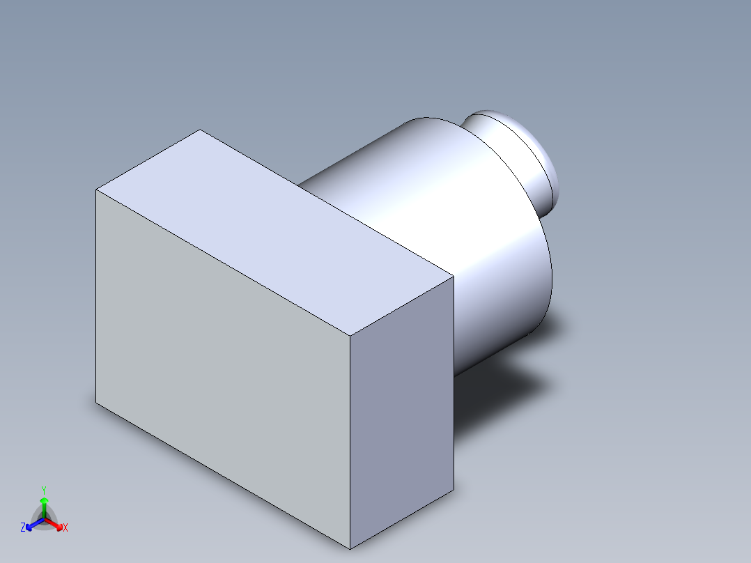 拨档开关正等轴测图