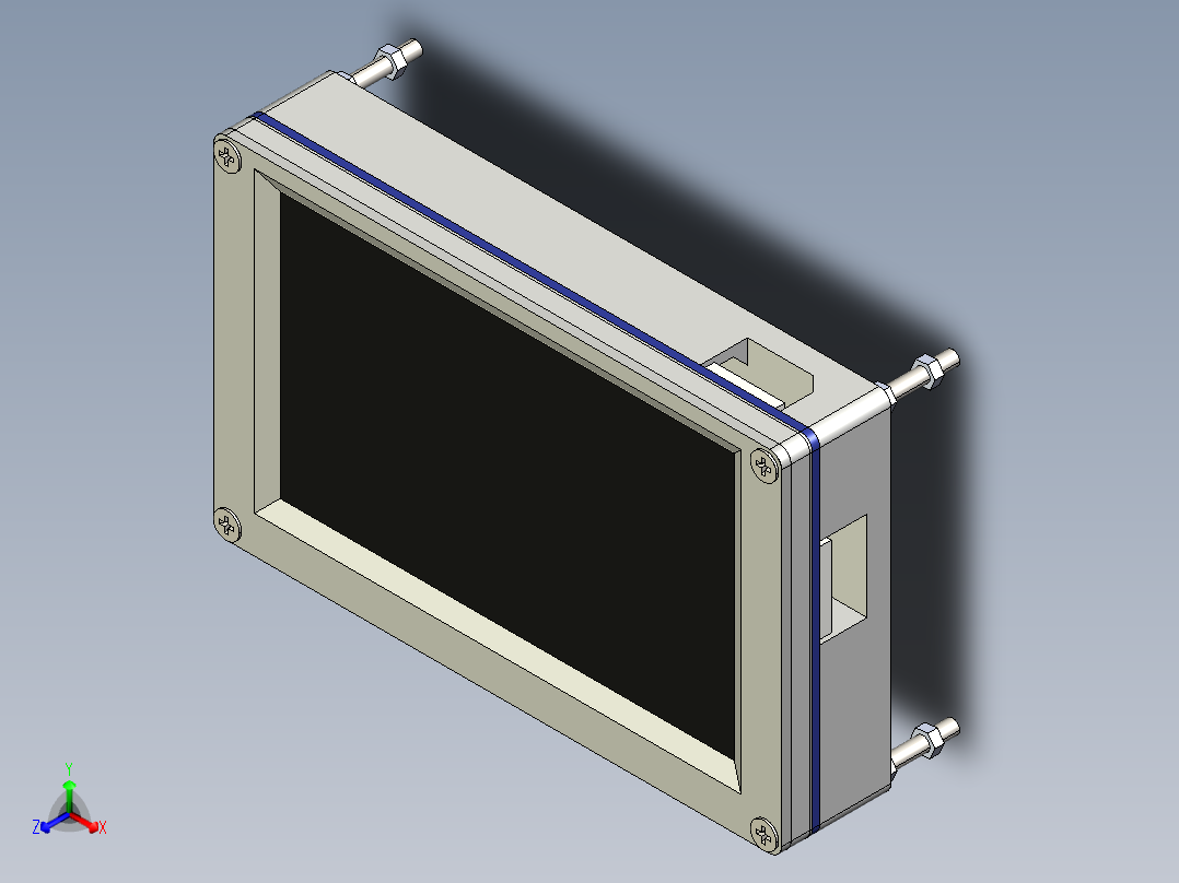 A2004977-Nextion 4.3寸 保护套正等轴测图