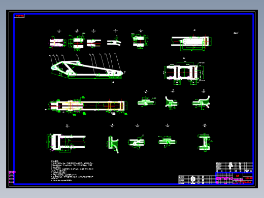 20T履带挖掘机工作装置零件图与设计说明书 CAD图纸（AutoCAD-ZWCAD设）