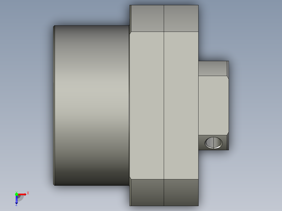 滚球丝杆支撑座BRW25俯视图