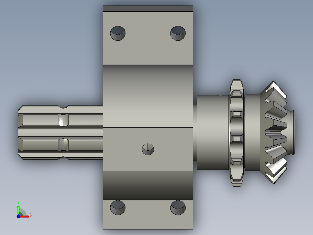 5YB-2-11输入轴座总成前视图