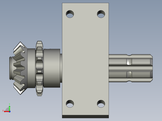 5YB-2-11输入轴座总成后视缩略图