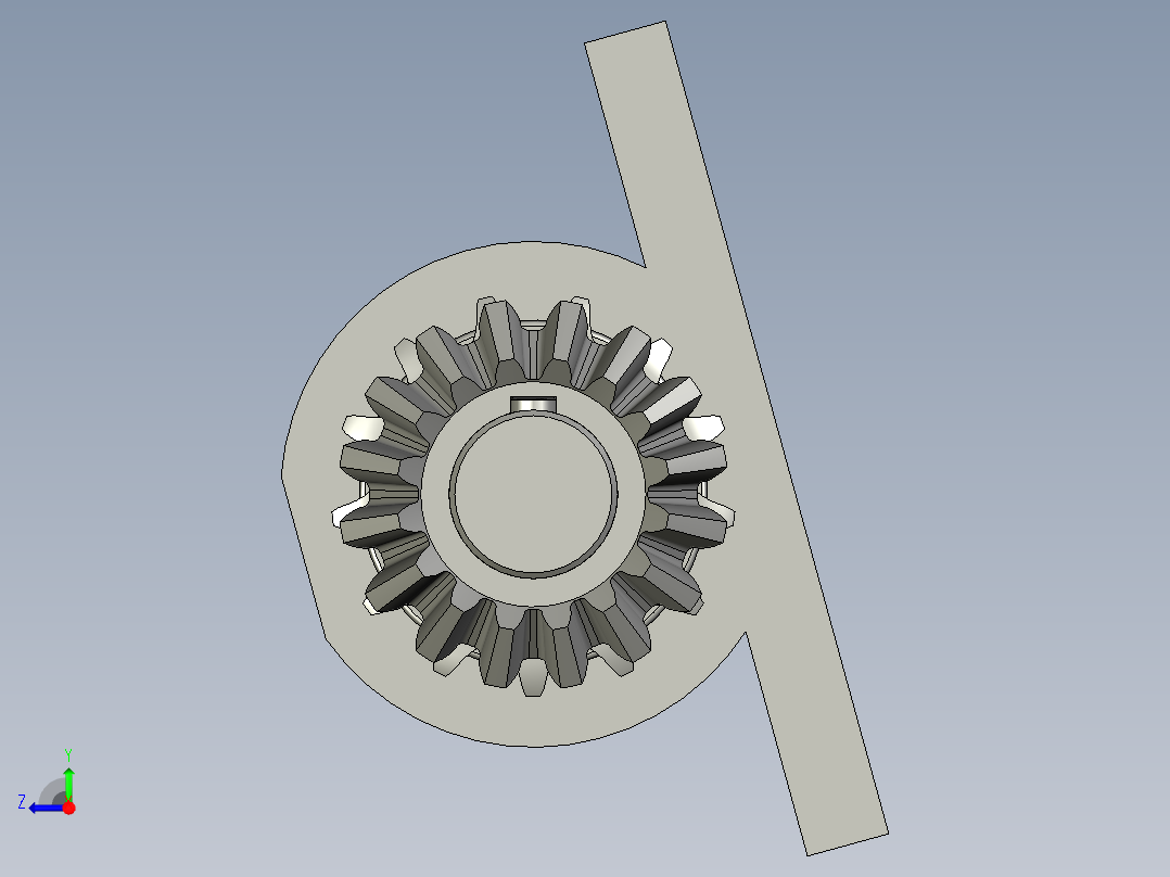 5YB-2-11输入轴座总成右视图