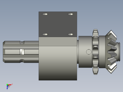 5YB-2-11输入轴座总成俯视缩略图