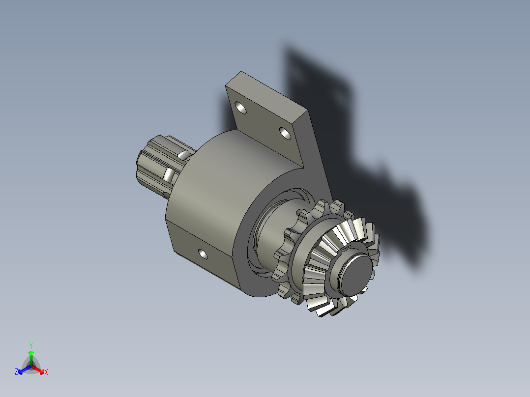 5YB-2-11输入轴座总成正等轴测图