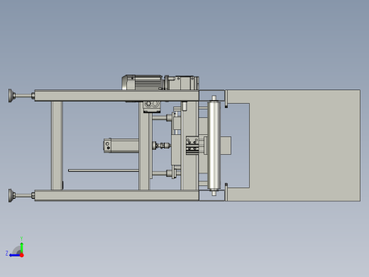 滚筒输送线举升结构右视缩略图