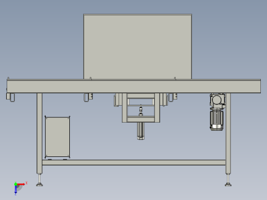 滚筒输送线举升结构俯视缩略图