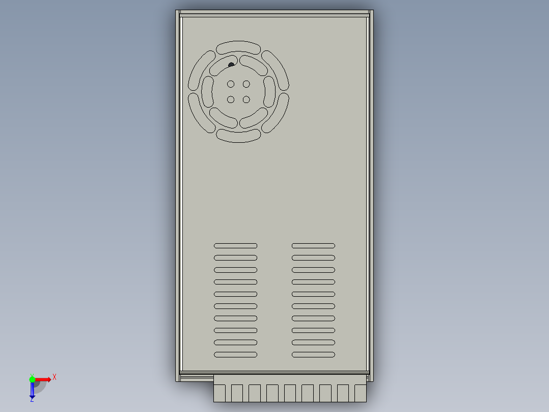 电控柜-103H000422开关电源NES-350-24俯视图
