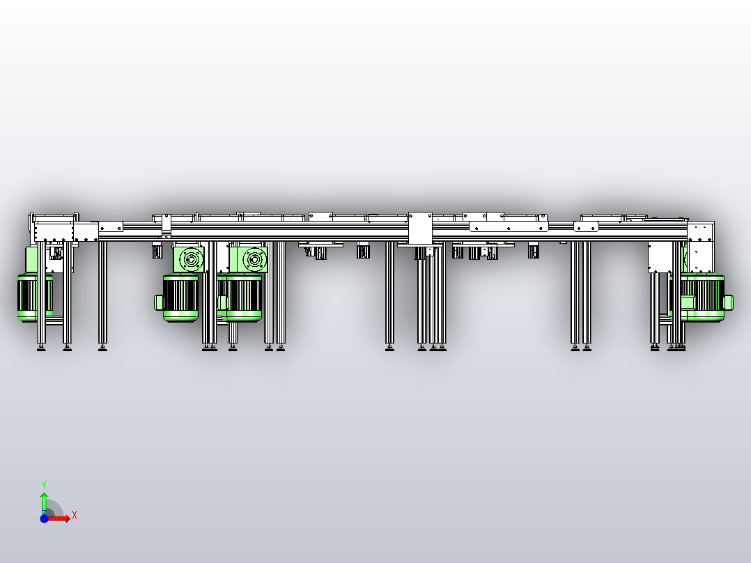 非标-C型输送装配线前视图
