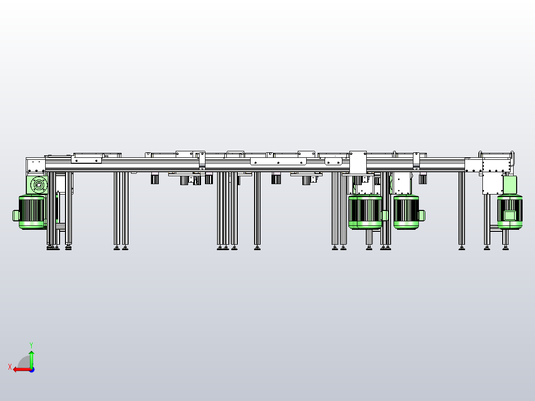 非标-C型输送装配线后视图