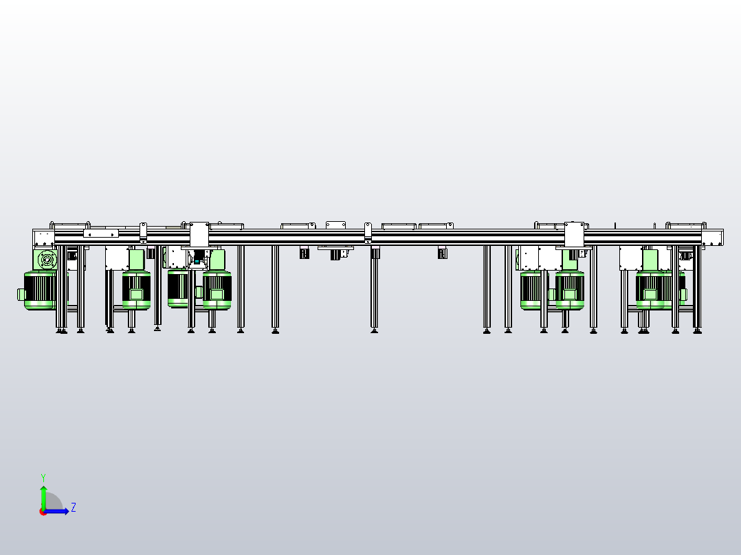 非标-C型输送装配线左视图