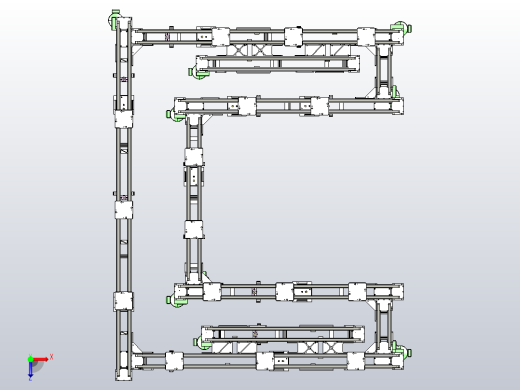 非标-C型输送装配线俯视缩略图