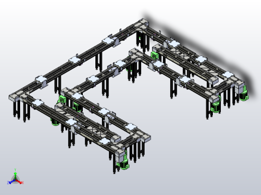 非标-C型输送装配线正等轴测缩略图