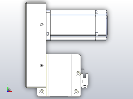 皮带直线轴半封闭可选导轨TPA-HNB-85S-90-L1050-LU-C-P20-N3前视缩略图