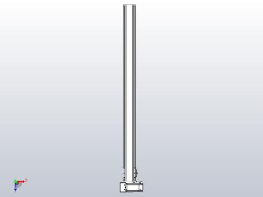 皮带直线轴半封闭可选导轨TPA-HNB-85S-90-L1050-LU-C-P20-N3俯视缩略图