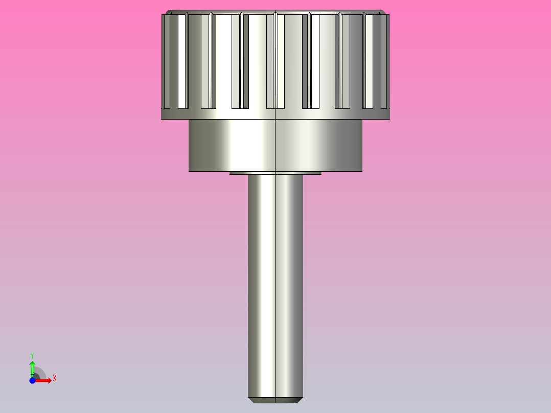 MISUMI小型直纹把手小型旋钮NBM6-25-25前视图