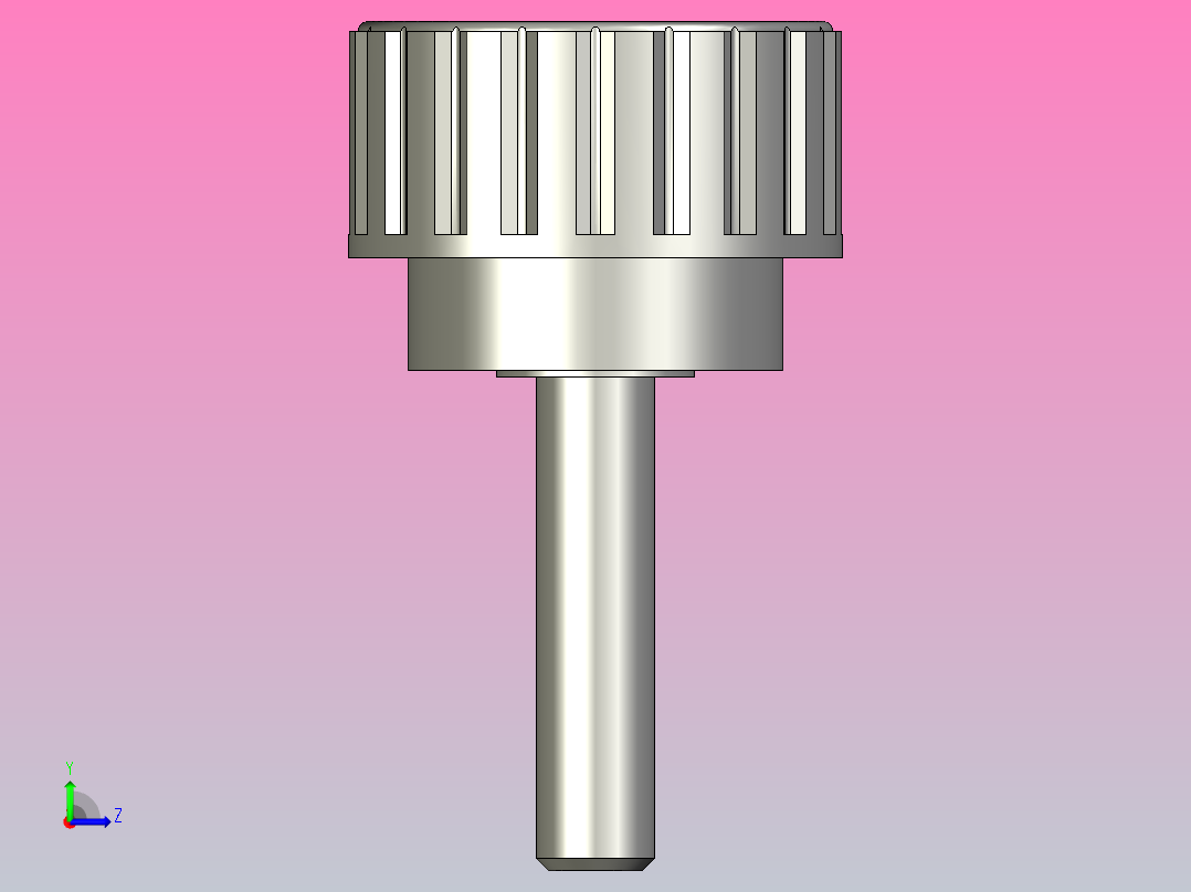 MISUMI小型直纹把手小型旋钮NBM6-25-25左视图