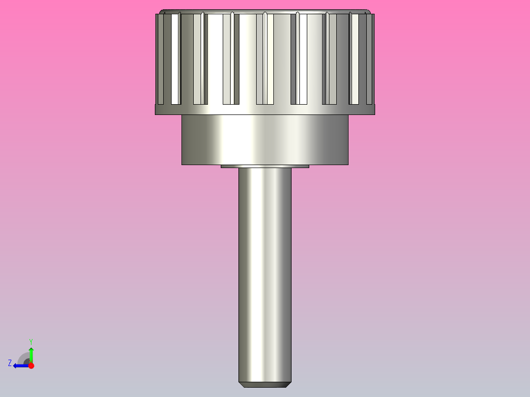 MISUMI小型直纹把手小型旋钮NBM6-25-25右视图