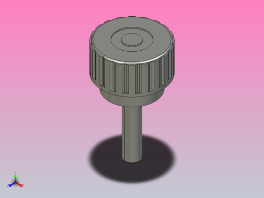 MISUMI小型直纹把手小型旋钮NBM6-25-25正等轴测缩略图