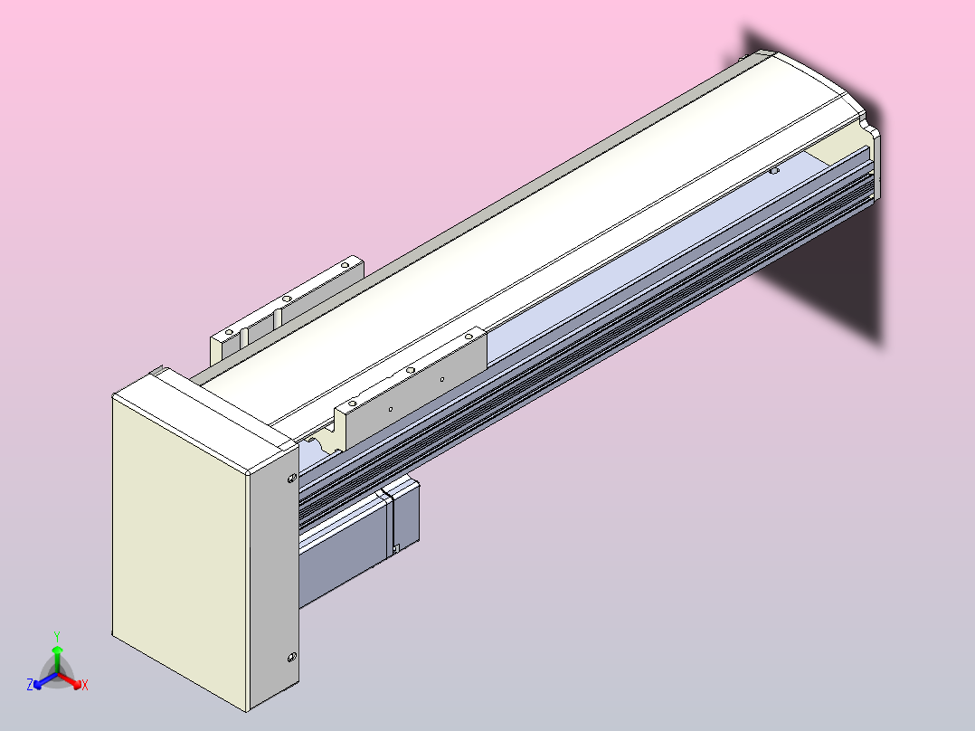 日规模组半封闭丝杆TPA-HNR-105D-1610C-L250-MP-Y-P40-N3主视图