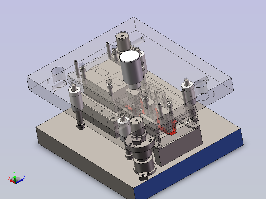 735894-支架弯曲级进模设计=300主视图