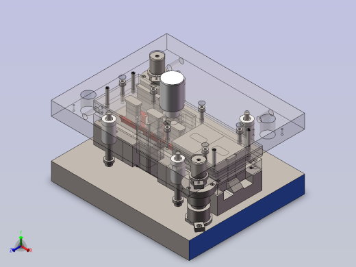 735894-支架弯曲级进模设计=300正等轴测缩略图