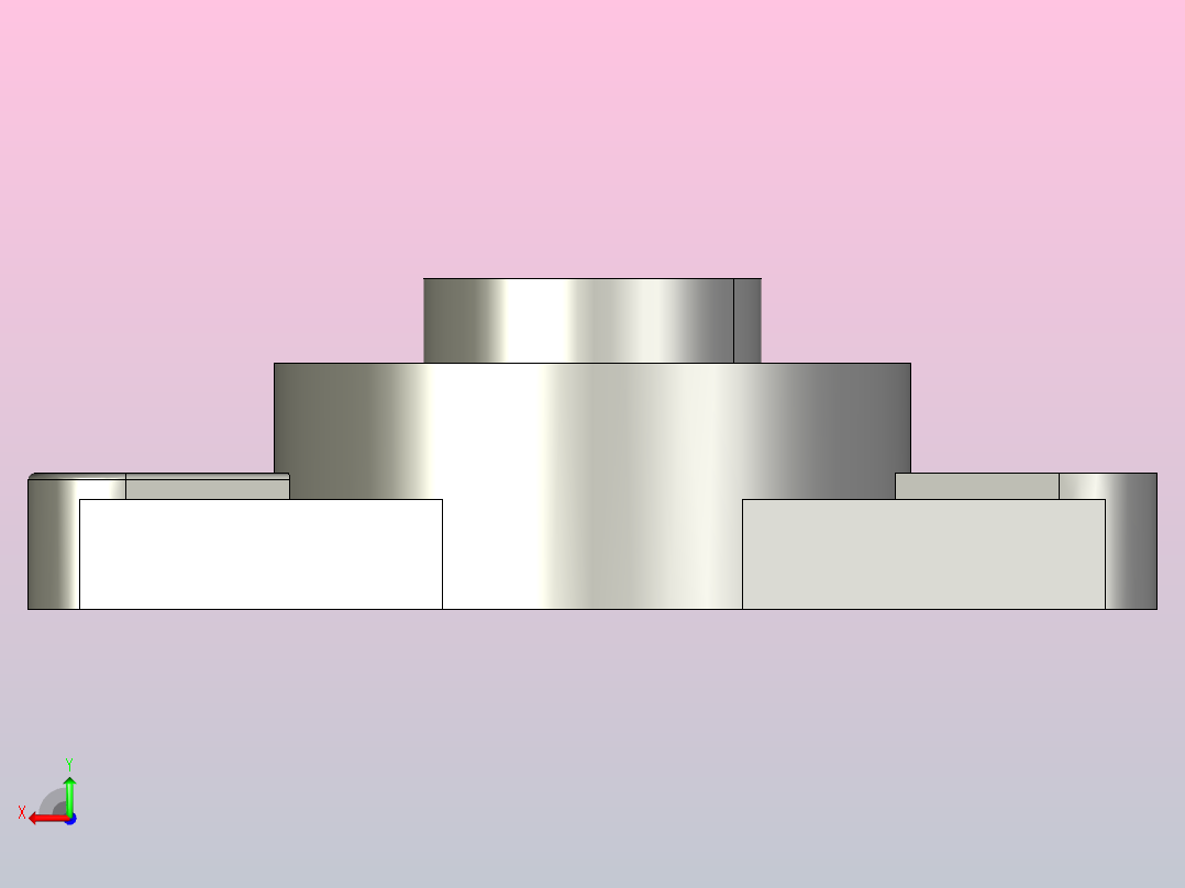 FLU208-PBT-C1塑料菱形轴承座后视图