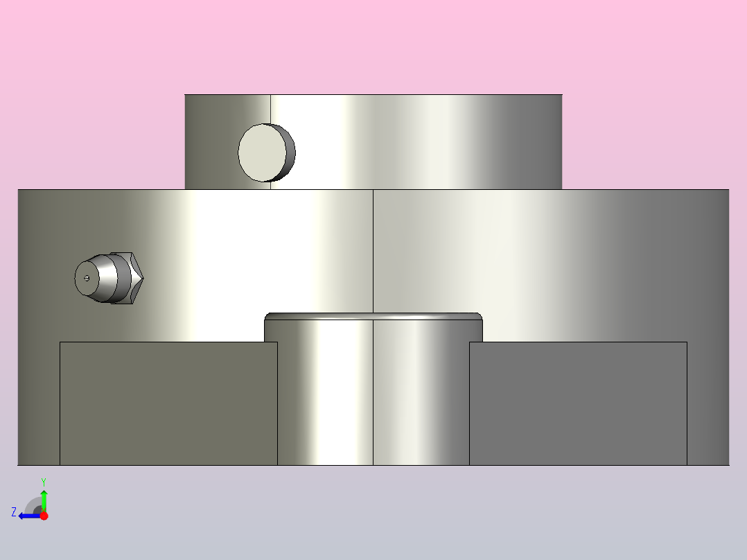 FLU208-PBT-C1塑料菱形轴承座右视图