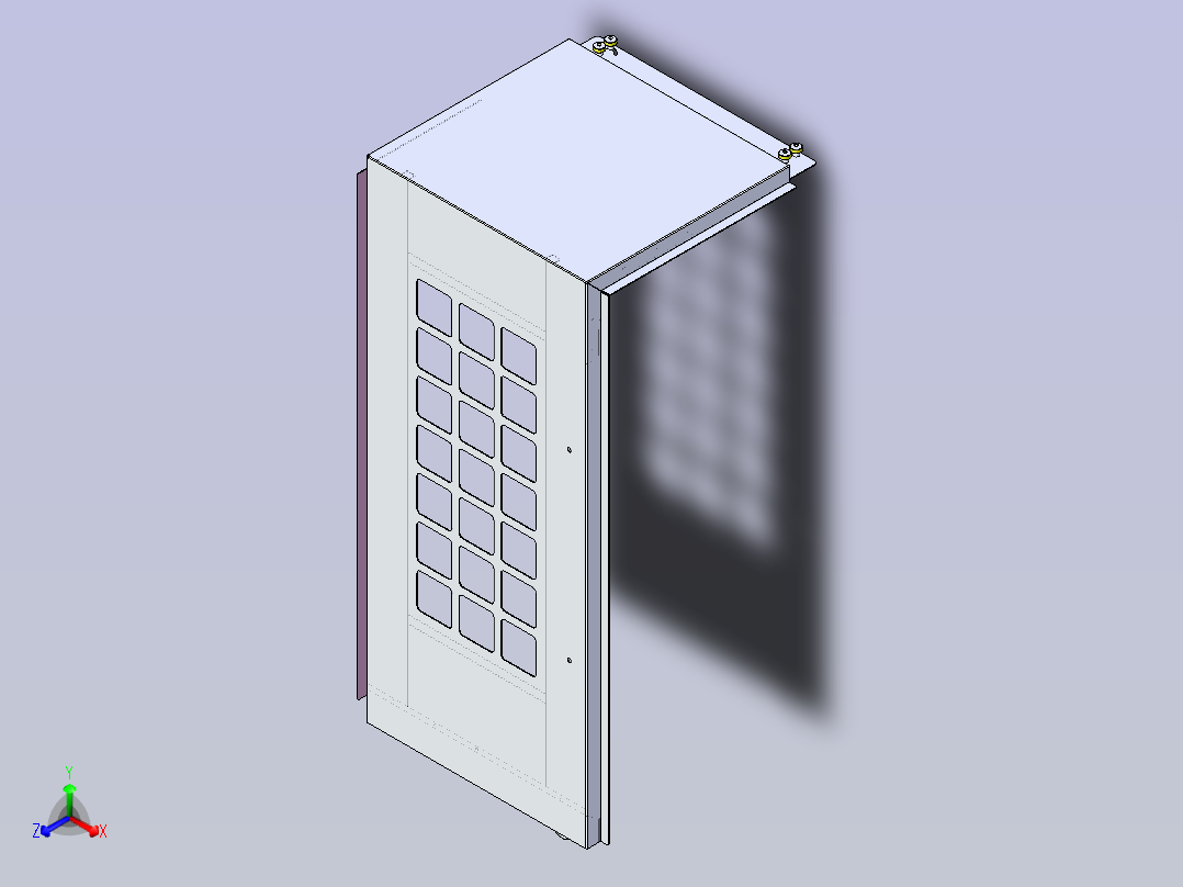 台正850加工中心3D设计模型主视图