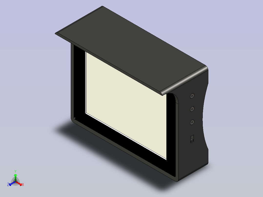 TFT LCD 3.5 英寸正等轴测图