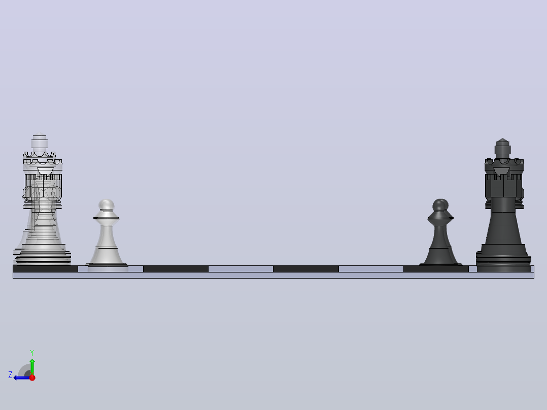 国际象棋右视图
