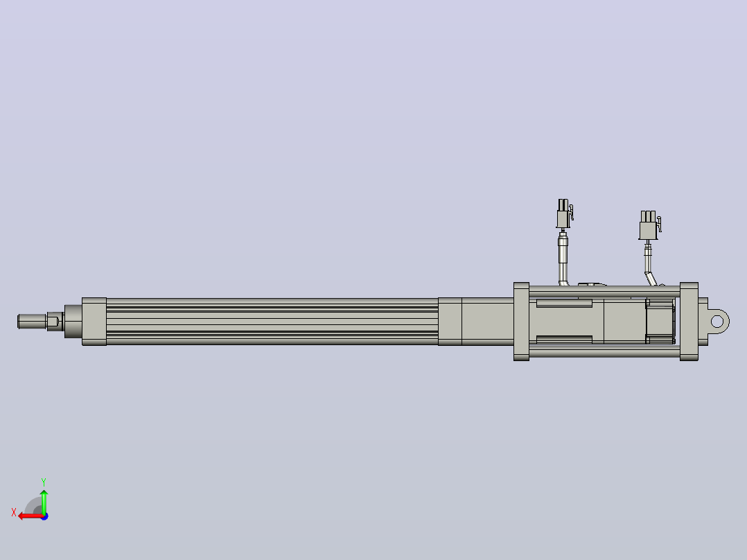 轻载电动缸TPA-ESR25-1002C-L200-M-CB-W-P10-C3后视图