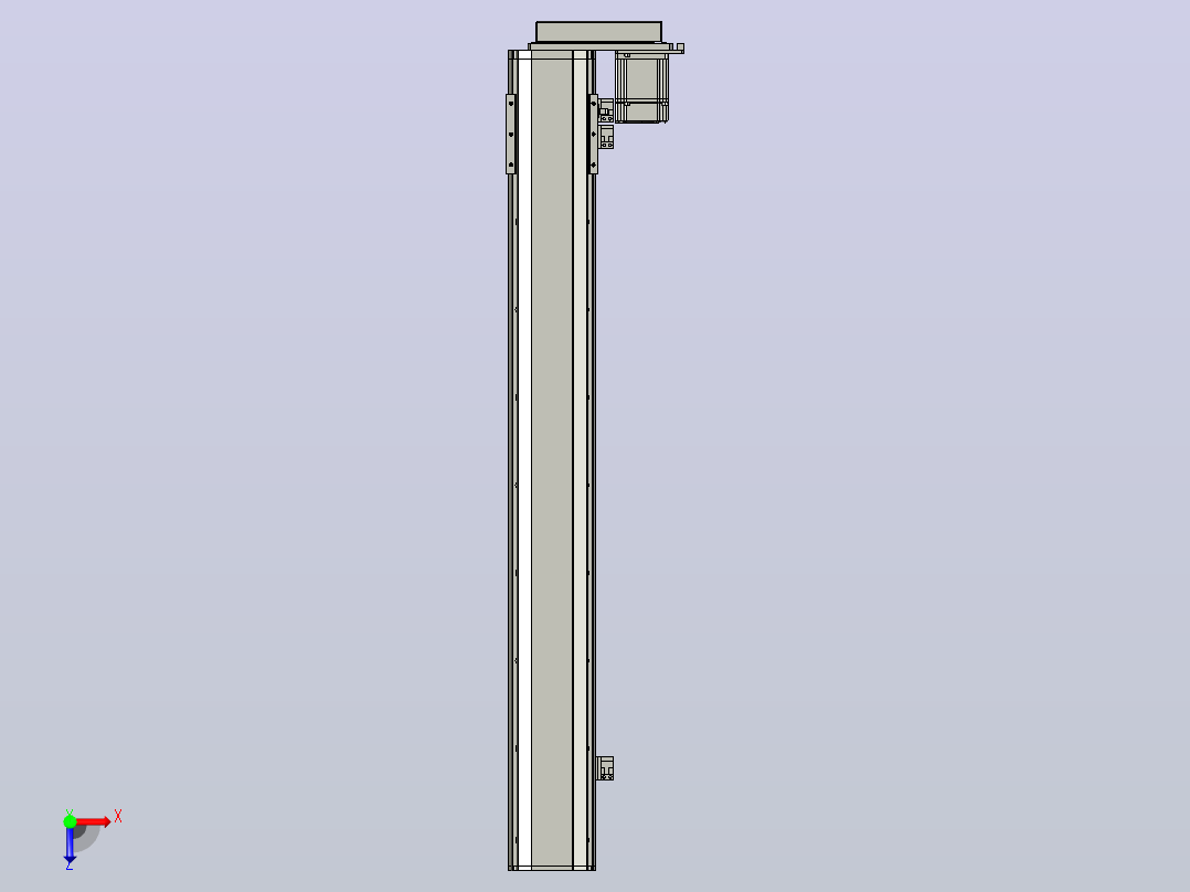 MT100BS半封闭丝杆滑台[MT100BS.L#.750.BR.P20.C3]俯视图