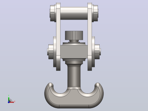 solidworks起重机吊钩前视缩略图