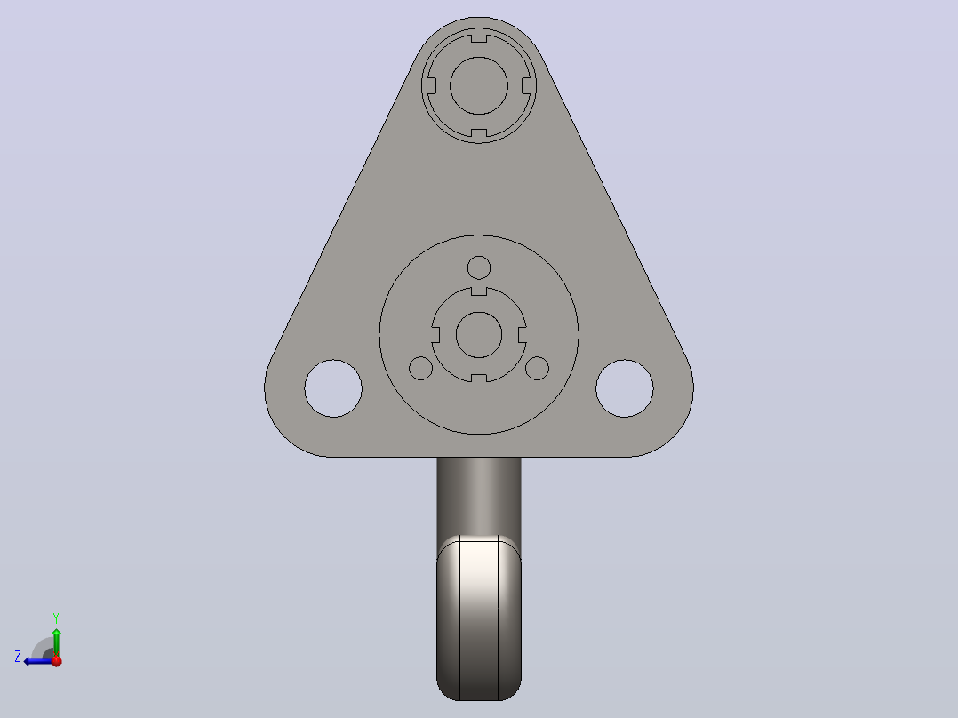 solidworks起重机吊钩右视图