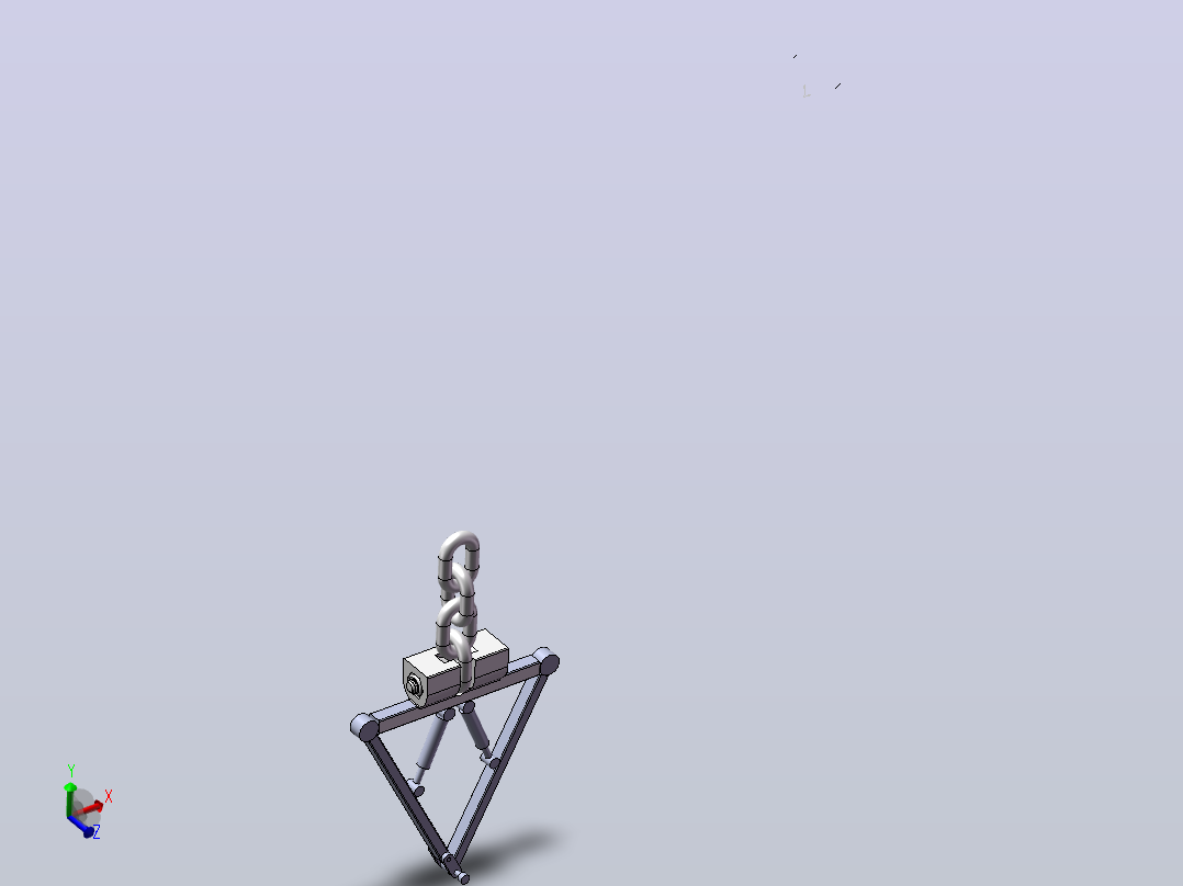 手扳葫芦的限位系统主视图