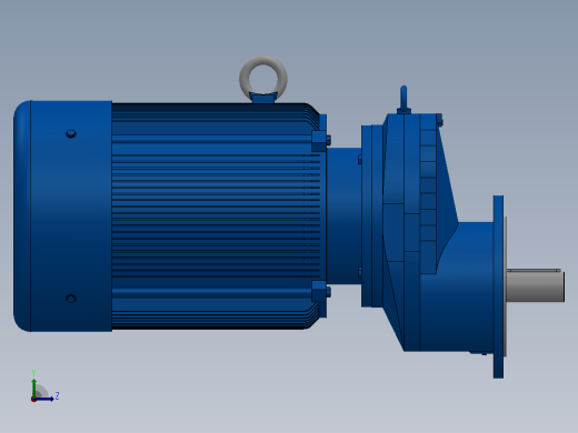 RXF97法兰轴伸式安装斜齿轮减速机RX97-Y22-4P-180L-M1-0°-Φ300左视缩略图