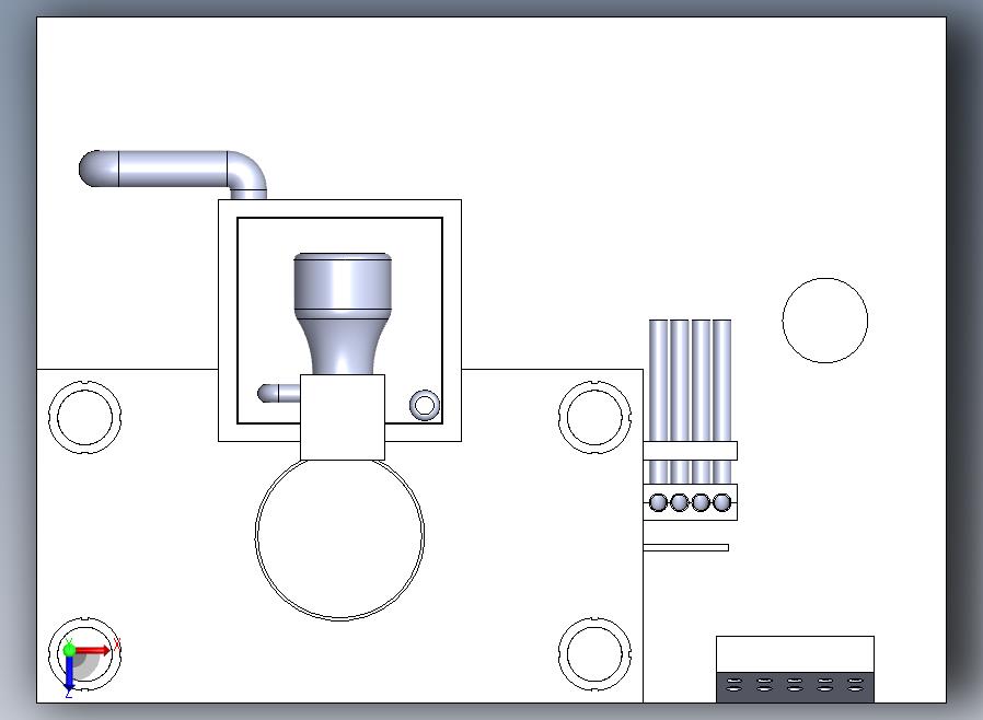 A44-液压拉伸机俯视图