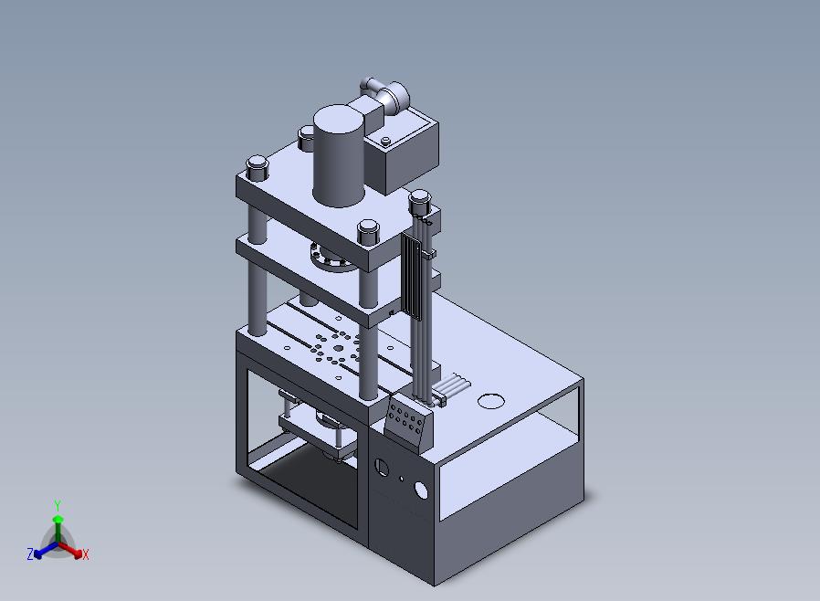 A44-液压拉伸机正等轴测图
