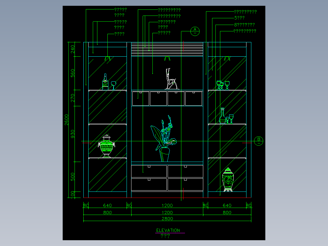 家装类CAD图块(三)-FH01003C