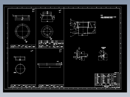罐顶通气孔（DN300）cad图CAD设计图