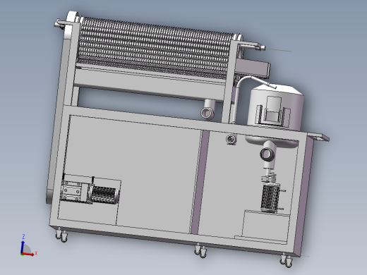马铃薯去皮机设计含SW三维图