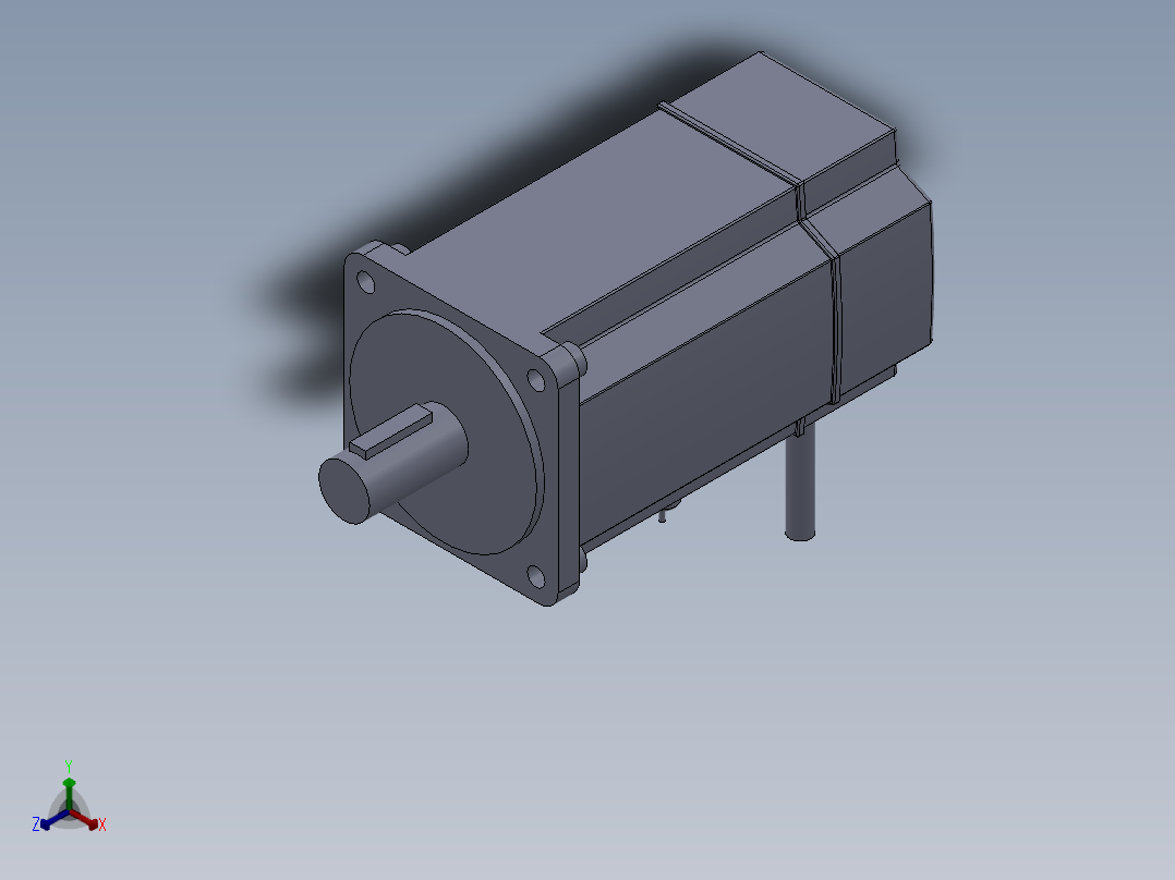 750W伺服正等轴测图