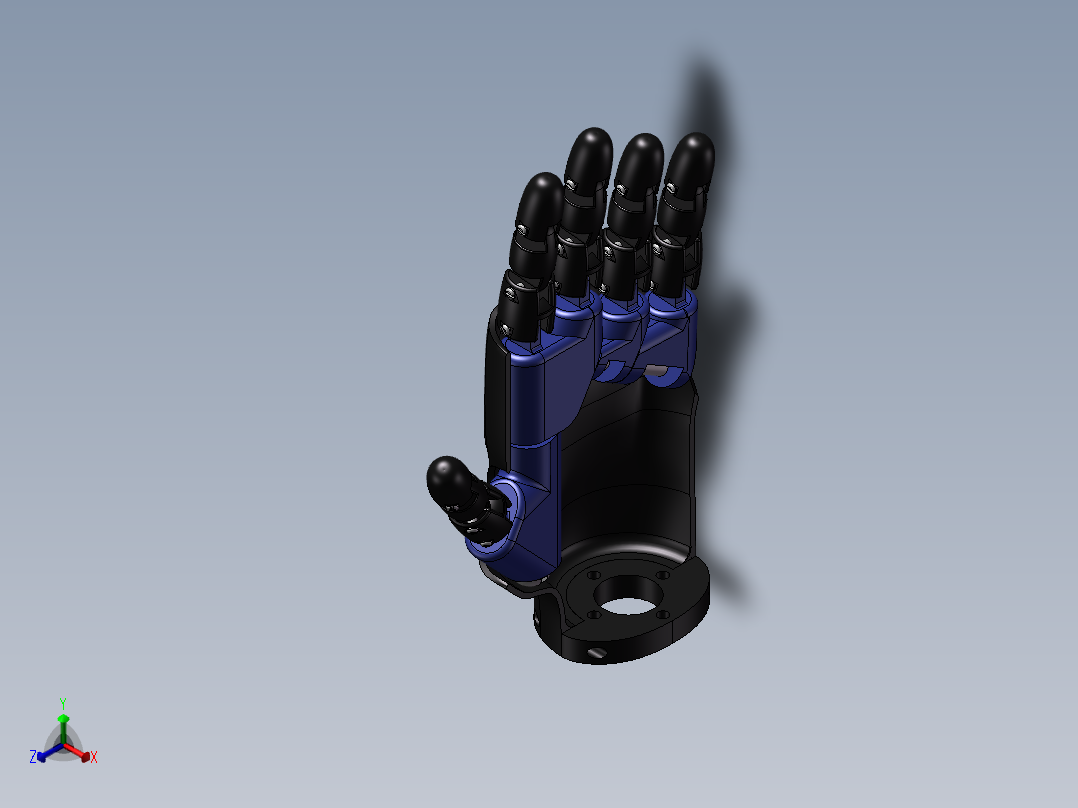 仿生手臂设计 非标机械自动化3D三维图纸正等轴测图