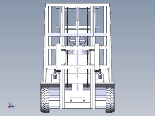 3吨叉车左视缩略图